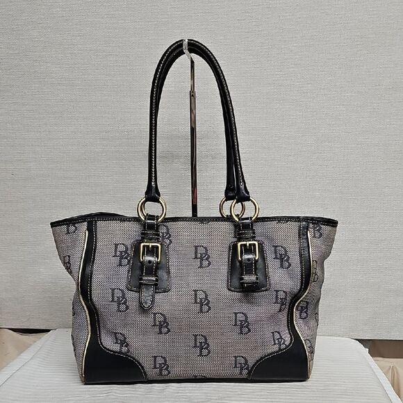 Dooney & Bourke Black and Gray Tote Bag BFPM-03-114 - Picture 1 of 11